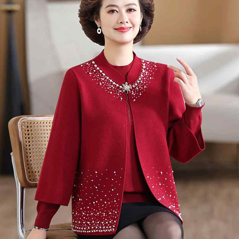 春 コーデ レディース ファッション オシャレ カワイイ シンプル きれいめ ナチュラル 上品カジュアル 婦人服 ドレス コート パール ニット カーディガン ツーピース スーツ