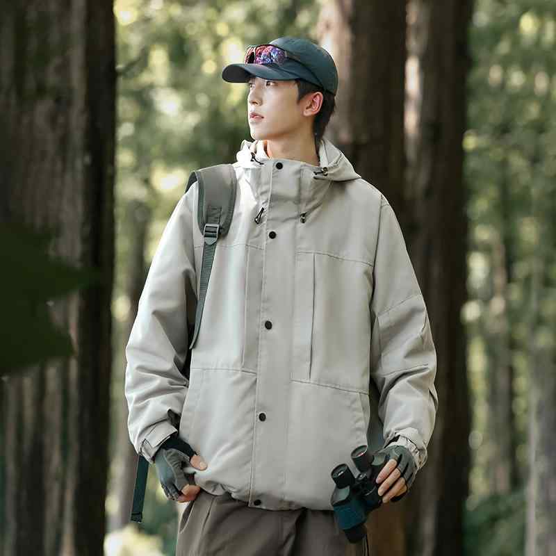 メンズ 流行り物 服 オシャレ 分かりやすい 成年者 かっこいい 途轍も無い大いさ 表どおり 成人男性服 アウトドア 上衣 フリースインナー 雨合羽 細工物上衣 メンズファッション-コート・ジャケット