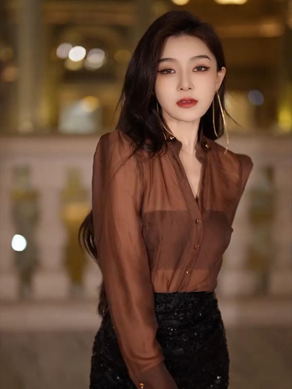 春 コーデ レディース ファッション オシャレ カワイイ シンプル きれいめ ナチュラル 上品カジュアル 婦人服 夏 ハイエンド シフォンシャツ フレンチ風 スタイル スリム 日焼け防止 服