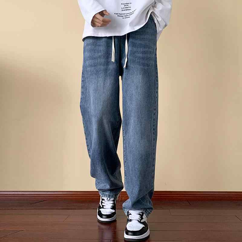 メンズ 流行り物 服 オシャレ 分かりやすい 成年者 かっこいい 馬鹿でかい大きさ 表どおり 成人男性服 アメリカン デニム 夏 薄っぺら 引っ切り無い 細工物御召しもの ドレープ 広々とした レッグ 背広 心地好い ズボン下