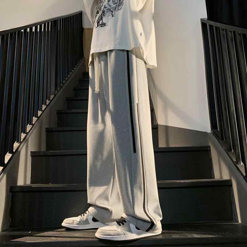 メンズ 流行り物 服  オシャレ 分かりやすい 成年者 かっこいい 大層らしい大きさ 表どおり 成人男性服  アメリカン 秋 縞模様 ズボン下 朦々たる 引っ切り無い 広々とした レッグ 心地よい ズボン下 背広 汗水 ズボン下