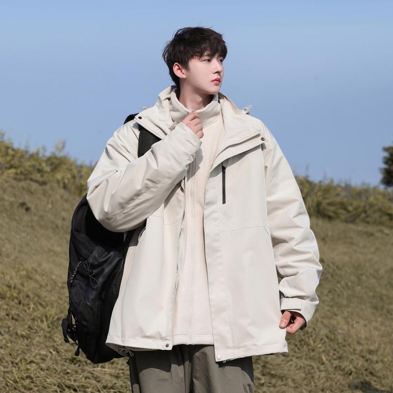 メンズ 流行り物 服 オシャレ 分かりやすい 成年者 かっこいい 途轍も無い大きさ 表どおり 成人男性服 上衣 春 秋 雨合羽 細工物上衣