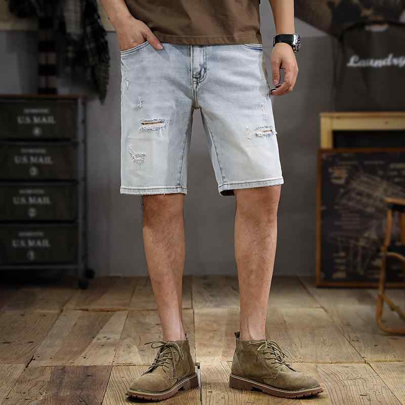 メンズ 流行り物 服  オシャレ 分かりやすい 成年者 かっこいい 気が大きい大きさ 表どおり 成人男性服 夏 リップド ジーンズ ズボン下 引っ切り無い 填まる ウォッシュ 点火装置 色合い レトロ 伸ばすこと 真っただ中丈 ズボン下