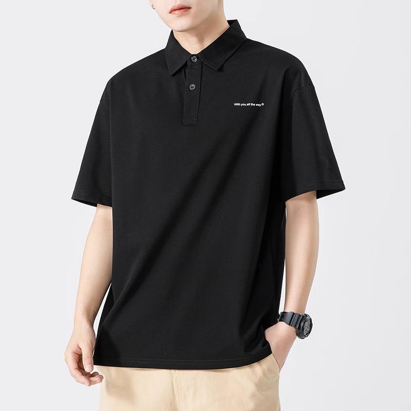 メンズ 流行り物 服 オシャレ 分かりやすい 成年者 かっこいい 気が大きい大きさ 表どおり 成人男性服 黒 プルオーバー 夏 半袖 無地 T 心地よい