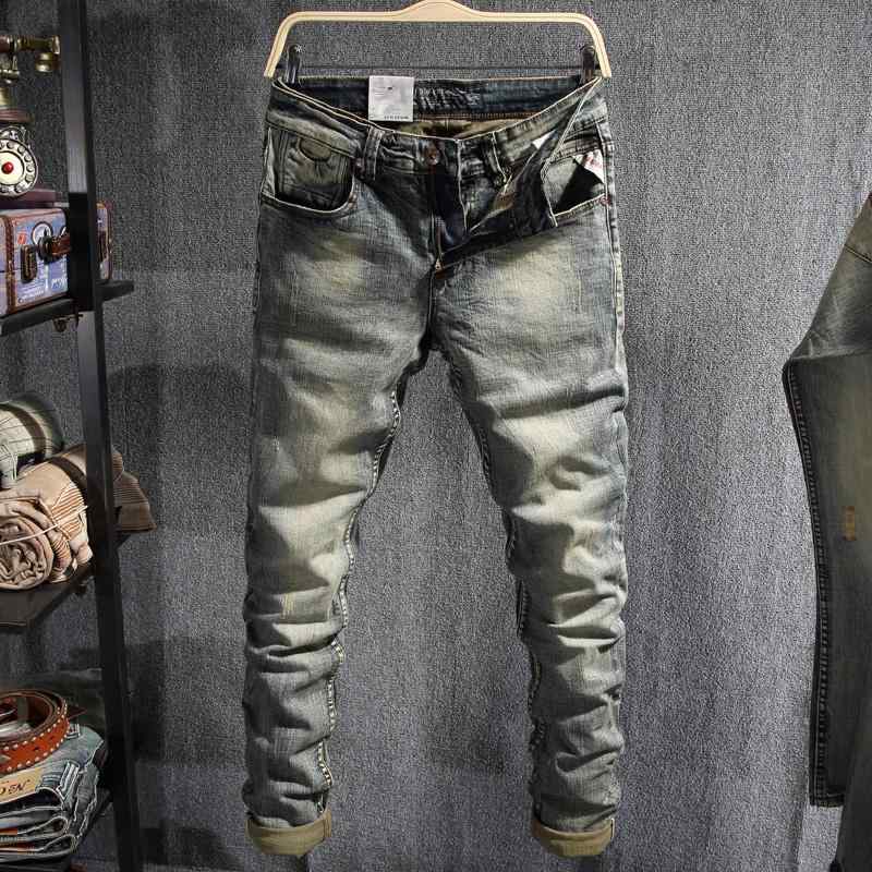 メンズ 流行り物 服  オシャレ 分かりやすい 成年者 かっこいい 気が大きい大きさ 表どおり 成人男性服  アメリカン レトロ 伸ばすこと デニム 不都合 ウォッシュ か細い ズボン下 心地よい 春 ズボン