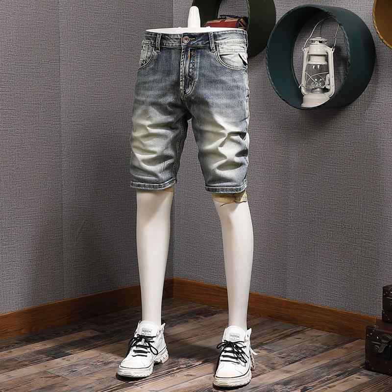 メンズ 流行り物 服  オシャレ 分かりやすい 成年者 かっこいい 大層らしい大きさ 表どおり 成人男性服 夏 不都合 処理 レトロ ウォッシュ ストーンウォッシュデニム ズボン下 心地よい か細い 伸ばすこと 真っただ中 韓国表現スタイル