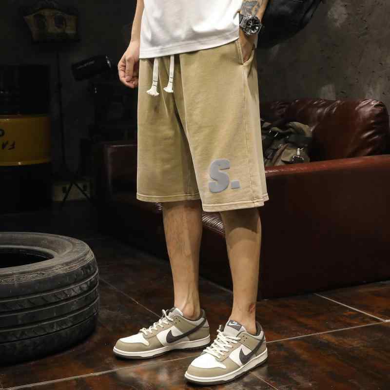 メンズ 流行り物 服  オシャレ 分かりやすい 成年者 かっこいい 気が大きい大きさ 表どおり 成人男性服  アメリカン 表どおり ズボン下 夏 綿織物 置き手紙 半ズボン 心地よい 二分の一