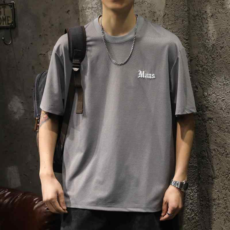 メンズ ファッション 服 オシャレ シンプル 大人 かっこいい 大きいサイズ ストリート 紳士服 夏 冷感 滑らか 素材 半袖 T シャツ ゆったり 通気性 速乾 トップス カジュアル スーツ