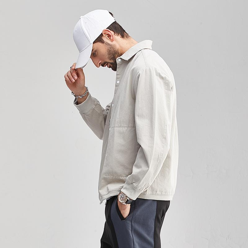 メンズ 流行り物 服  オシャレ 分かりやすい 成年者 かっこいい 気が大きい大きさ 表どおり 成人男性服  厚地の外套 秋 韓国表現スタイル 薄っぺら 心地よい 上衣 トップス