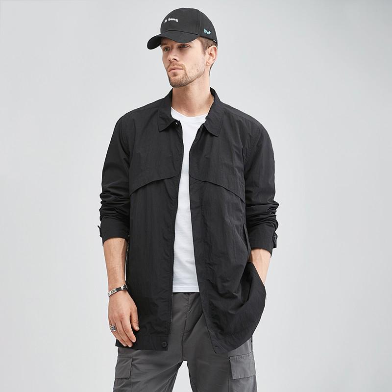 メンズ 流行り物 服  オシャレ 分かりやすい 成年者 かっこいい 馬鹿でかい大きさ 表どおり 成人男性服 上衣 真っただ中丈 トップス 心地好い 薄っぺら 上衣