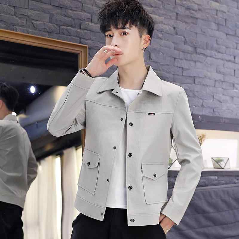 メンズ ファッション 服 オシャレ シンプル 大人 かっこいい 大きいサイズ ストリート 紳士服 ジャケット 春 韓国スタイル ガウン 服 トップス ワークジャケット