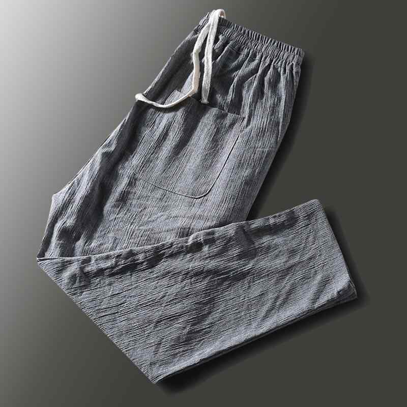 メンズ 流行り物 服  オシャレ 分かりやすい 大 かっこいい 気が大きい大きさ 表どおり 成人男性服  ハイエンド リネン 心地よい ズボン下 炎節 運動競技 好いたらしい 細工物お召しもの ドローストリング 韓国 表現スタイル 九分丈
