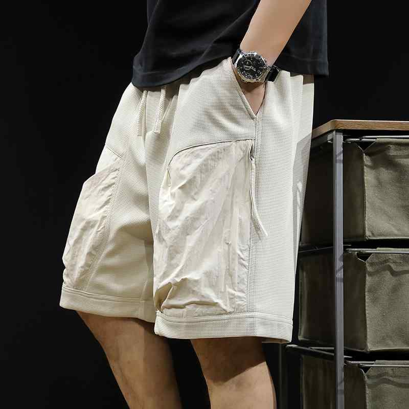 メンズ 流行り物 服  オシャレ 分かりやすい 大 かっこいい 惜しみ無い大いさ 表どおり 成人男性服 アメカジ 積貨委託貨物 ズボン下 五分丈 夏 透け透け 衣嚢 ズボン下 メンズファッション-ズボン・パンツ
