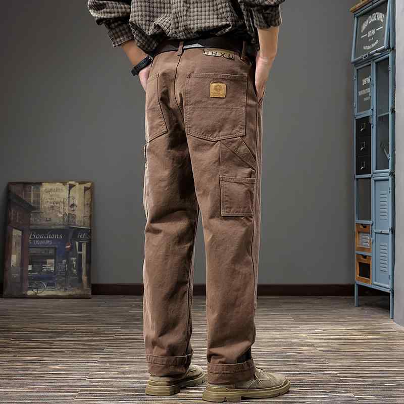 メンズ 流行り物 服 オシャレ 分かりやすい 大 かっこいい 気が大きい大きさ 表どおり 成人男性服 秋 細工物お召しもの 心地よい ズボン下 アメリカン 甚だしい 衣嚢 引っ切り無い