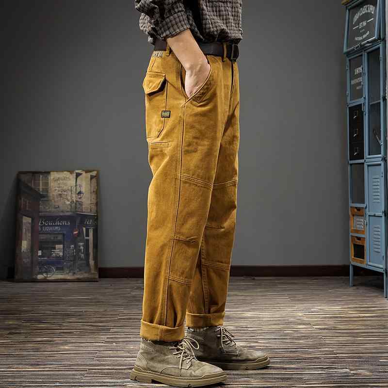 メンズ 流行り物 服  オシャレ 分かりやすい 大 かっこいい 気が大きい大きさ 表どおり 成人男性服  アメリカン レトロ 甚だしい 秋 引っ切り無い テーパード 心地よい ズボン下 綿 アウトドア ロギング