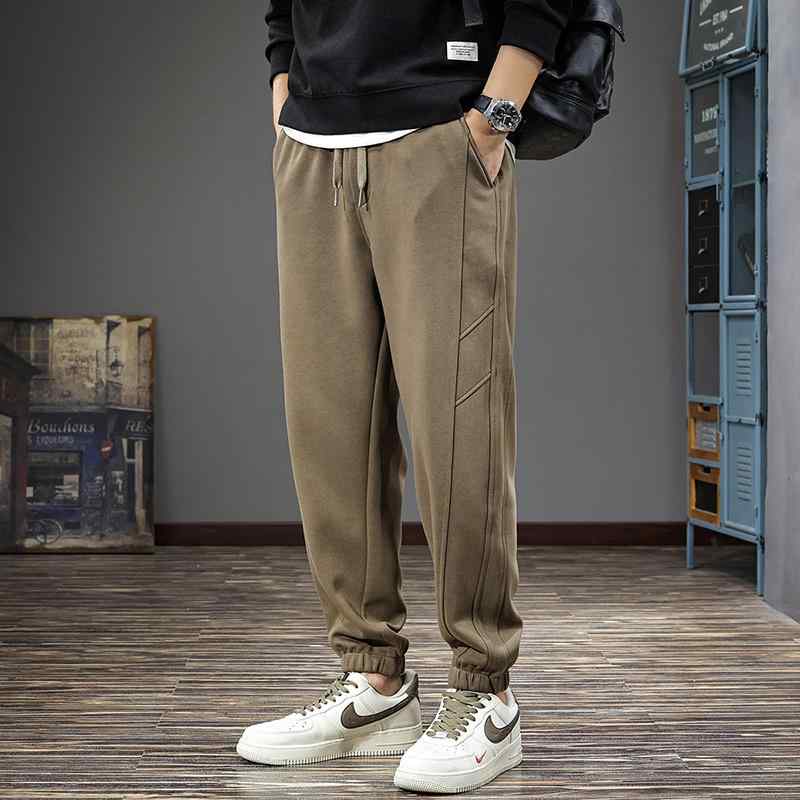 メンズ 流行り物 服  オシャレ 分かりやすい 大 かっこいい 馬鹿でかい大きさ 表どおり 成人男性服 秋 心地好い ズボン下 アメリカン テーパード ズボン下 運動競技