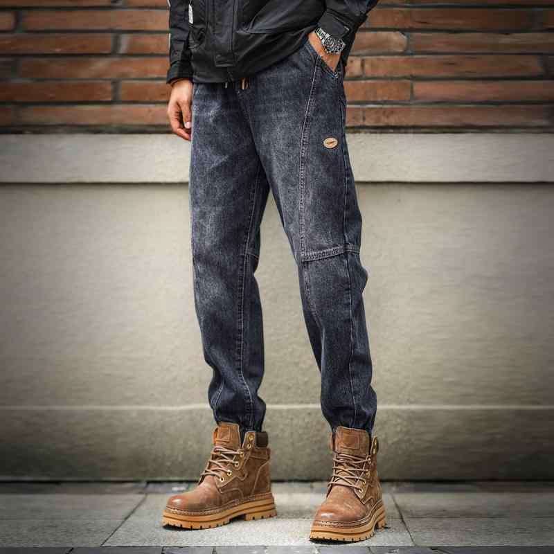 メンズ 流行り物 服  オシャレ 分かりやすい 大 かっこいい 気が大きい大きさ 表どおり 成人男性服  ハイエンド アメリカン レトロ デニム 秋 ズボン 細工物お召しもの 心地よい ズボン下