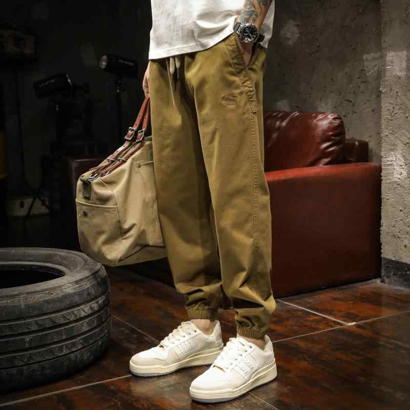 メンズ ファッション 服 オシャレ シンプル 大 かっこいい 大きいサイズ ストリート 紳士服 綿 ズボン カジュアル スポーツ シューズ ワークウェア 秋 パンツ|リコット