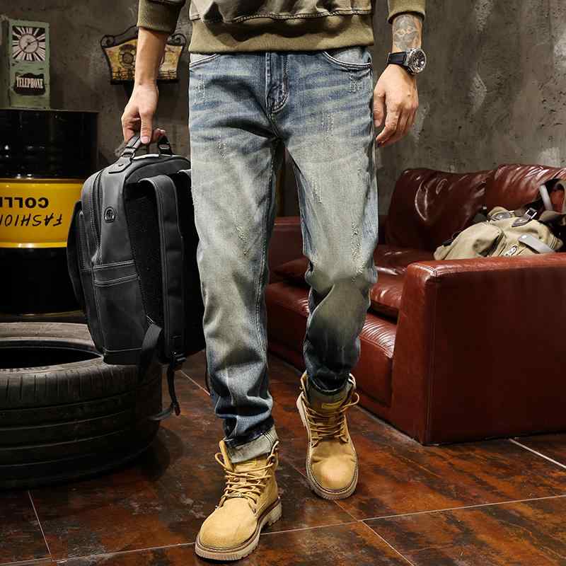 メンズ 流行り物 服 オシャレ 分かりやすい 大 かっこいい 途轍も無い大きさ 表どおり 成人男性服 レトロ ヘビーデューティ デニム か細い 引っ切りない ズボン下 アメリカン 心地よい