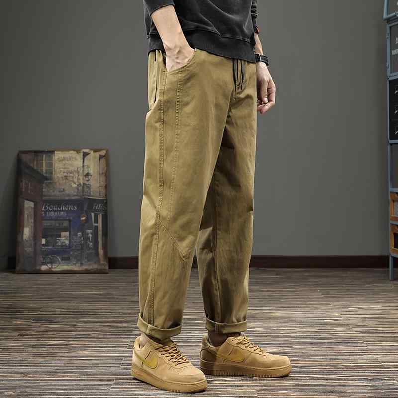 メンズ 流行り物 服  オシャレ 分かりやすい 大 かっこいい 気が大きい大きさ 表どおり 成人男性服 秋 分かりやすい 心地よい ズボン下 アメリカン レトロ 引っ切り無い テーパードパンツ