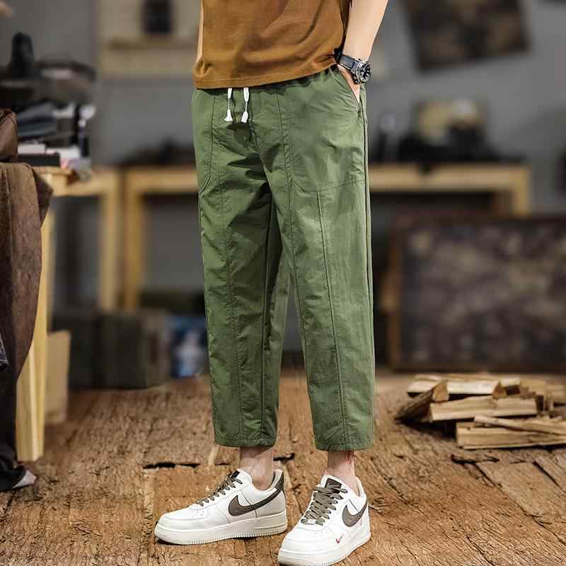 メンズ 流行り物 服 オシャレ 分かりやすい 大 かっこいい 大層らしい大きさ 表どおり 成人男性服 夏 透け透け 速乾 冷感 心地よい 八分丈 ズボン下 ゆったり アウトドア 運動競技 細工物お召しもの 九分丈
