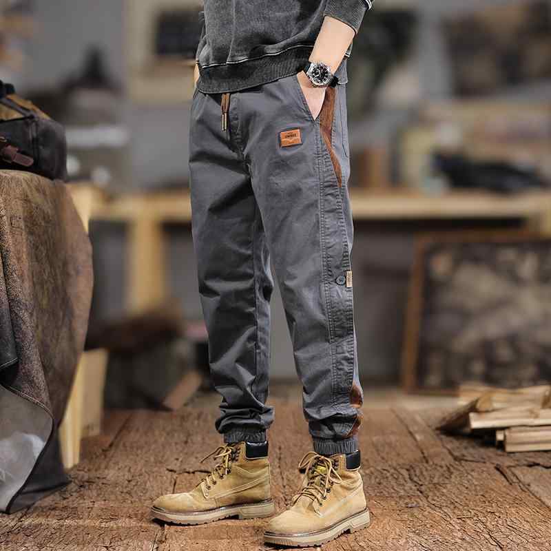 メンズ 流行り物 服  オシャレ 分かりやすい 大 かっこいい 気が大きい大きさ 表どおり 成人男性服  ハイエンド アメリカン ゆったり レッグ 心地よい ズボン下 秋 好いたらしい