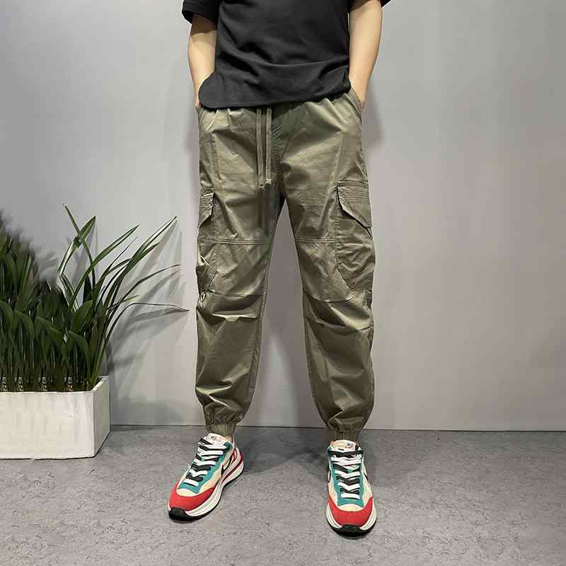 メンズ ファッション 服 オシャレ シンプル 大 かっこいい 大きいサイズ ストリート 紳士服 ハイエンド 夏 レッグ タイ カジュアル パンツ ストリート スリムフィット