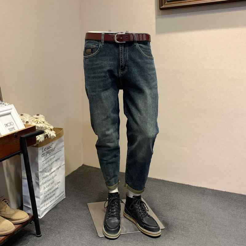 メンズ 流行り物 服  オシャレ 分かりやすい 大 かっこいい 馬鹿でかい大きさ 表どおり 成人男性服  秋 伸ばすこと ウォッシュ 青み 心地好い 流行り物 ジーンズス 引っ切り無い デニム ズボン下