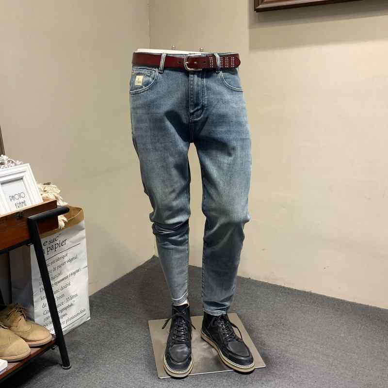 メンズ 流行り物 服  オシャレ 分かりやすい 大 かっこいい 気が大きい大きさ 表どおり 成人男性服 夏 ウォッシュ 伸ばすことデニム 韓国 表現スタイル か細い填まる ズボン下 心地よい