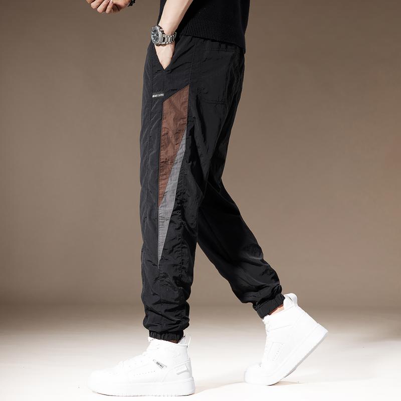 メンズ 流行り物 服  オシャレ 分かりやすい 大 かっこいい 馬鹿でかい大きさ 表どおり 成人男性服  アメリカン アウトドア 速乾 運動競技 心地好い ズボン下 夏 薄っぺら ゆったり 伸ばすこと 九分丈