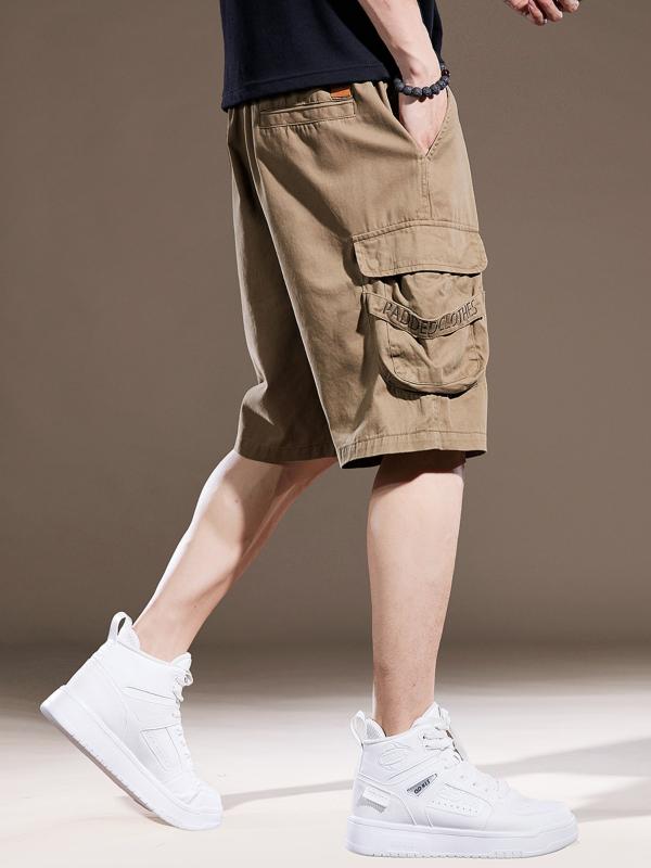 メンズ 流行り物 服  オシャレ 分かりやすい 大 かっこいい 馬鹿でかい大きさ 表どおり 成人男性服  ハイエンド アメリカン レトロ 朦々たる 綿 細工物ズボン下 夏 ゆったり 心地好い ズボン下