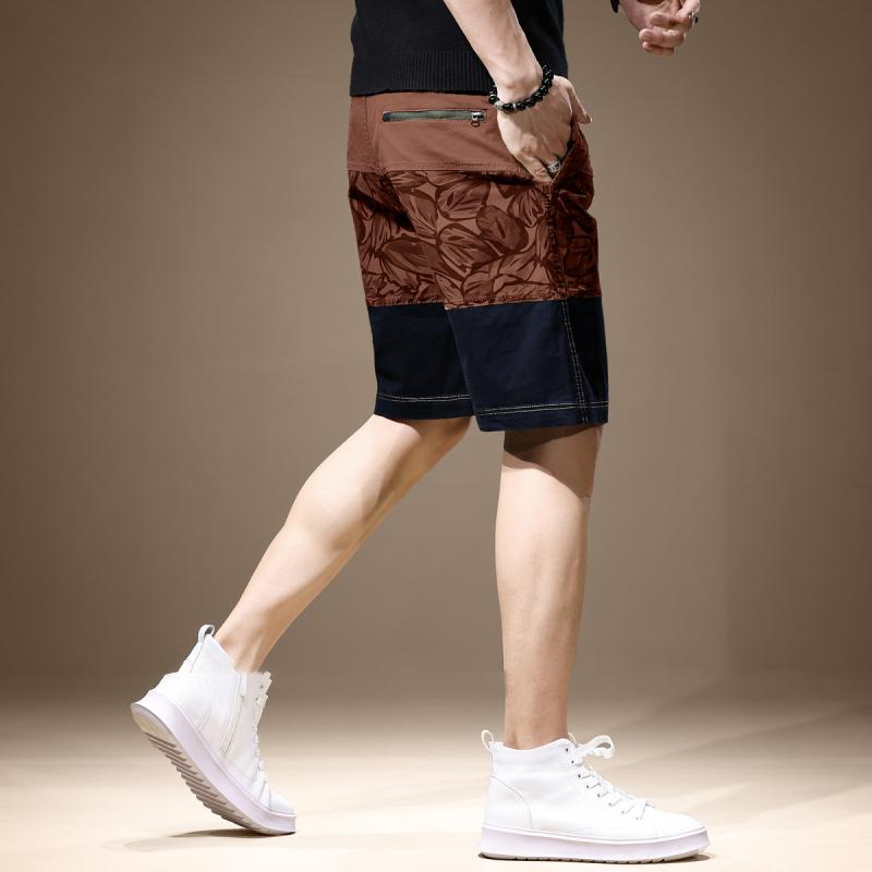 メンズ 流行り物 服  オシャレ 分かりやすい 大 かっこいい 気が大きい大きさ 表どおり 成人男性服  ハイエンド 偽装 刷り上げる 色合い ブロック ズボン下 夏 薄っぺら か細い填まる 引っ切り無い 二分の一 五分丈 心地よい