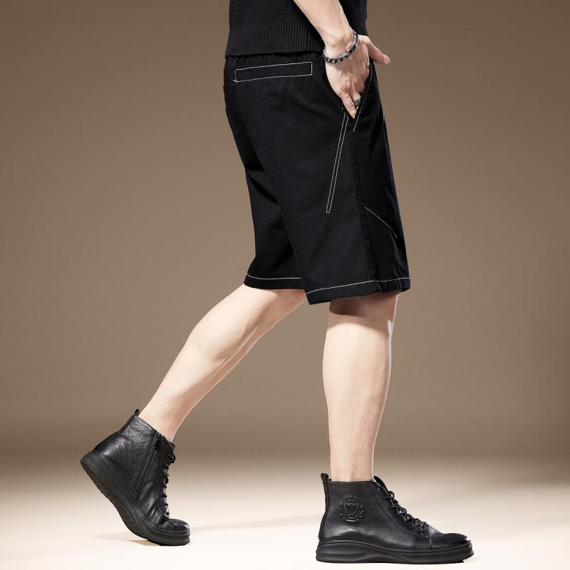 メンズ 流行り物 服  オシャレ 分かりやすい 大 かっこいい 気が大きい大きさ 表どおり 成人男性服 夏 冷感 薄っぺら アメカジ ズボン下 綿織物 二分の一 寄せあわせ いの一番編み目 細工物お召しもの 五分丈