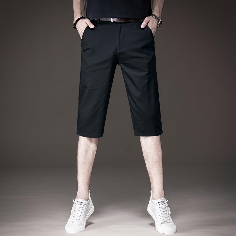 メンズ 流行り物 服  オシャレ 分かりやすい 大 かっこいい 馬鹿でかい大きさ 表どおり 成人男性服 夏 薄っぺら 七分丈 ズボン下 引っ切り無い 冷感 二分の一 心地好い