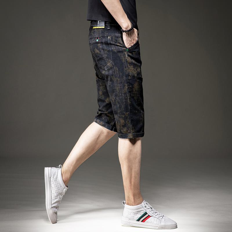 メンズ 流行り物 服  オシャレ 分かりやすい 成年者 かっこいい 馬鹿でかい大きさ 表どおり 成人男性服  ハイエンド 夏 薄っぺら うす暗い 変装 ジーンズ ズボン下 韓国 表現スタイル か細い相応う 六分 二分の一 ズボン下