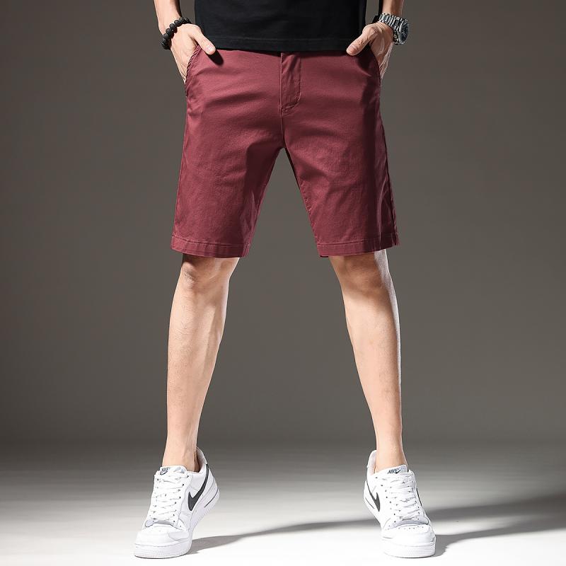 メンズ 流行り物 服  オシャレ 分かりやすい 成年者 かっこいい 馬鹿でかい大きさ 表どおり 成人男性服  細工物御召しもの 心地好い ズボン下 夏 薄っぺら アウターウェア バーガンディ 韓国 表現スタイル 引っ切り無い レッグ