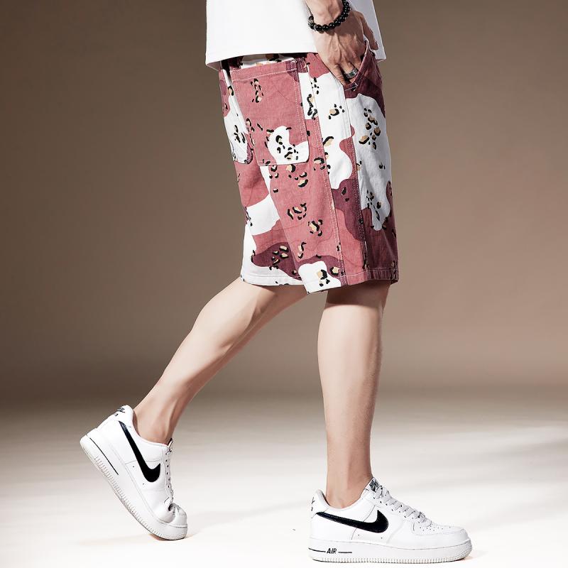 メンズ 流行り物 服  オシャレ 分かりやすい 成年者 かっこいい 馬鹿でかい大きさ 表どおり 成人男性服  ハイエンド 変装 サクラ色 心地好い ズボン下 夏 運動競技 引っ切り無い レッグ 五分丈 ズボン