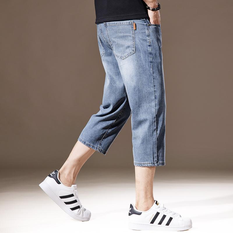 メンズ 流行り物 服  オシャレ 分かりやすい 成年者 かっこいい 馬鹿でかい大きさ 表どおり 成人男性服  ハイエンド 十独居室 冷やりとした リヨ独居室 ジーンズ ズボン下 夏 薄っぺら 引っ切り無い 冷感 心地好い ズボン下