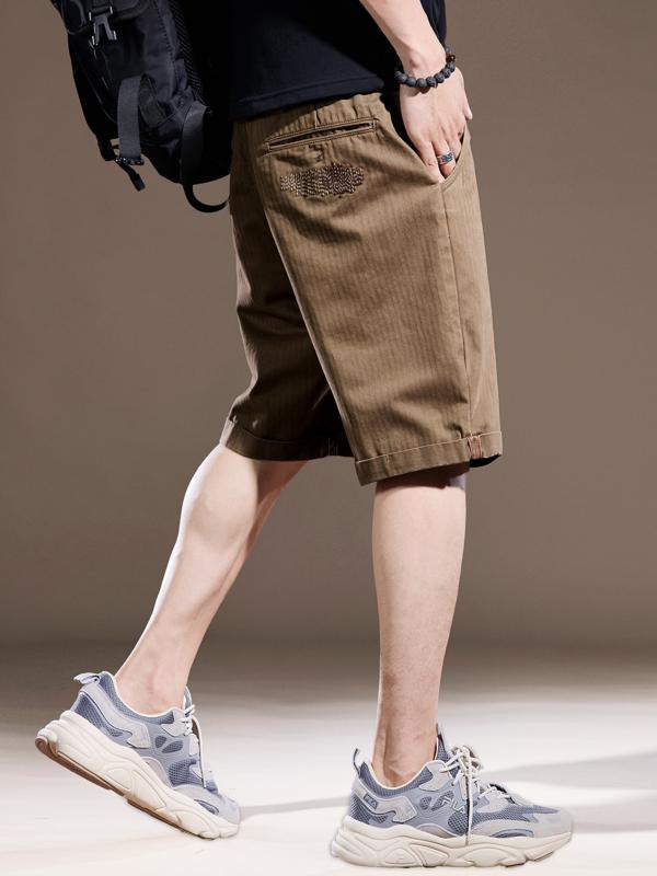 メンズ 流行り物 服  オシャレ 分かりやすい 成年者 かっこいい 馬鹿でかい大きさ 表どおり 成人男性服  アメリカン レトロ 甚だしい ツイルカーゴ ズボン下 夏 綿織物 引っ切り無い 二分の一 ズボン下 風合い 心地好い 五分丈