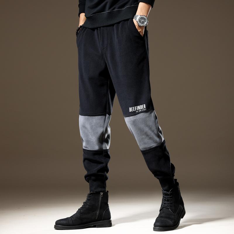 メンズ 流行り物 服  オシャレ 分かりやすい 成年者 かっこいい 馬鹿でかい大きさ 表どおり 成人男性服 フリース  心地好い ズボン下 秋 ズボン 運動競技