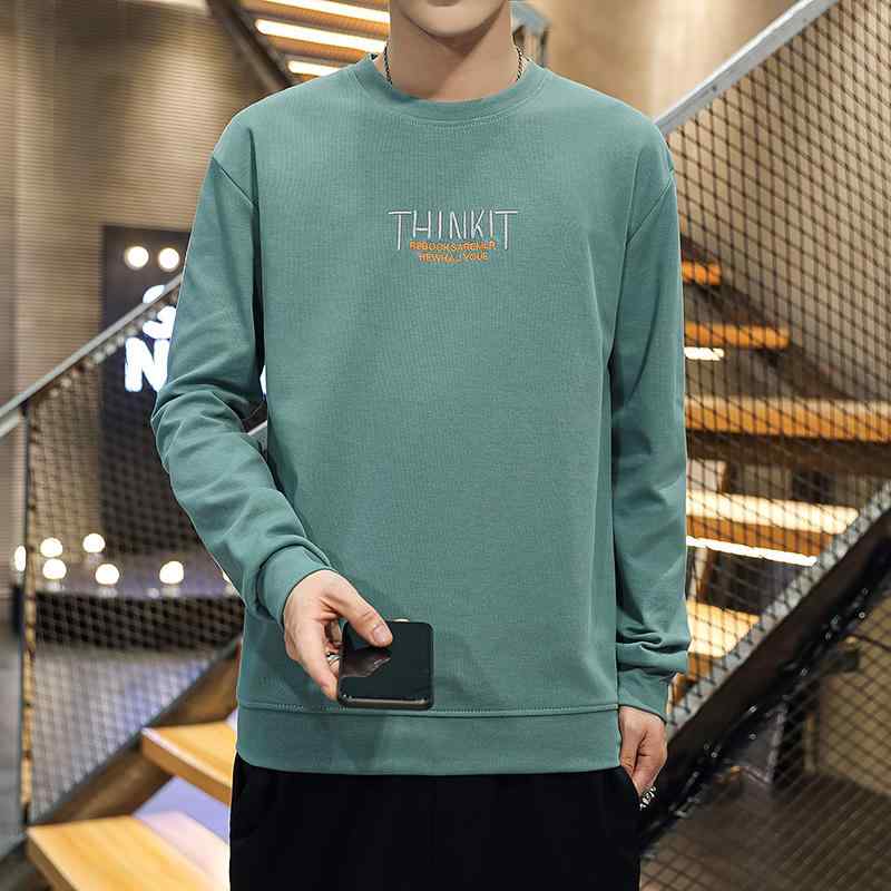 メンズ ファッション 服 オシャレ シンプル 大人 かっこいい 大きいサイズ ストリート 紳士服 長袖 トレーナー ラウンドネック シャツ 韓国 スタイル 薄手 T