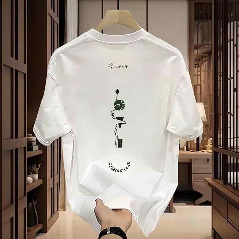 メンズ 流行り物 服  オシャレ 分かりやすい 成年者 かっこいい 大層らしい大きさ 表どおり 成人男性服 刷り上げる 分かりやすい 半袖 T プルオーバー 夏 流行り物 ラウンドのど首 トップス