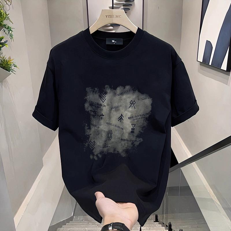 メンズ 流行り物 服  オシャレ 分かりやすい 成年者 かっこいい 大層らしい大きさ 表どおり 成人男性服 夏 半袖 T プルオーバー アメリカン 甚だしい か細い フィットイン