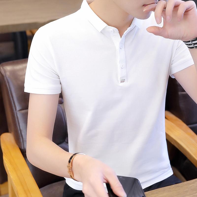 メンズ 流行り物 服 オシャレ 分かりやすい 成年者 かっこいい 馬鹿でかい大きさ 表どおり 成人男性服 半袖 T プルオーバー 綿 夏 無地 ポロ 心地好い か細い