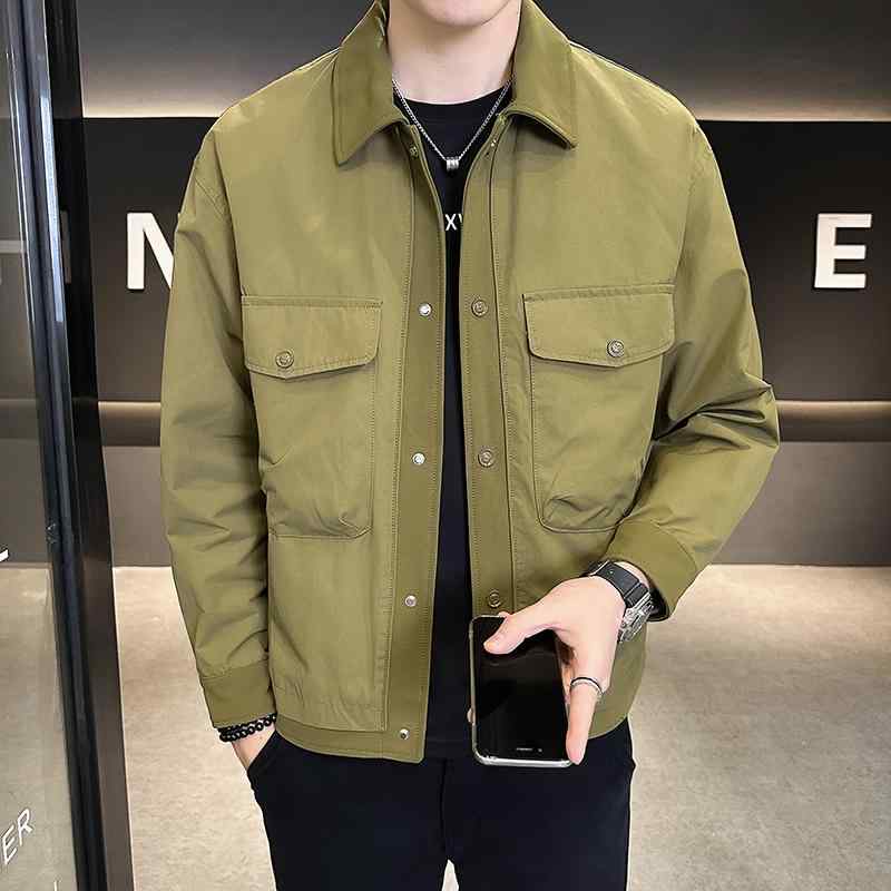 メンズ ファッション 服 オシャレ シンプル 大人 かっこいい 大きいサイズ ストリート 紳士服 ジャケット 秋 ファッション 快適 カジュアル シャツ カラー|リコット