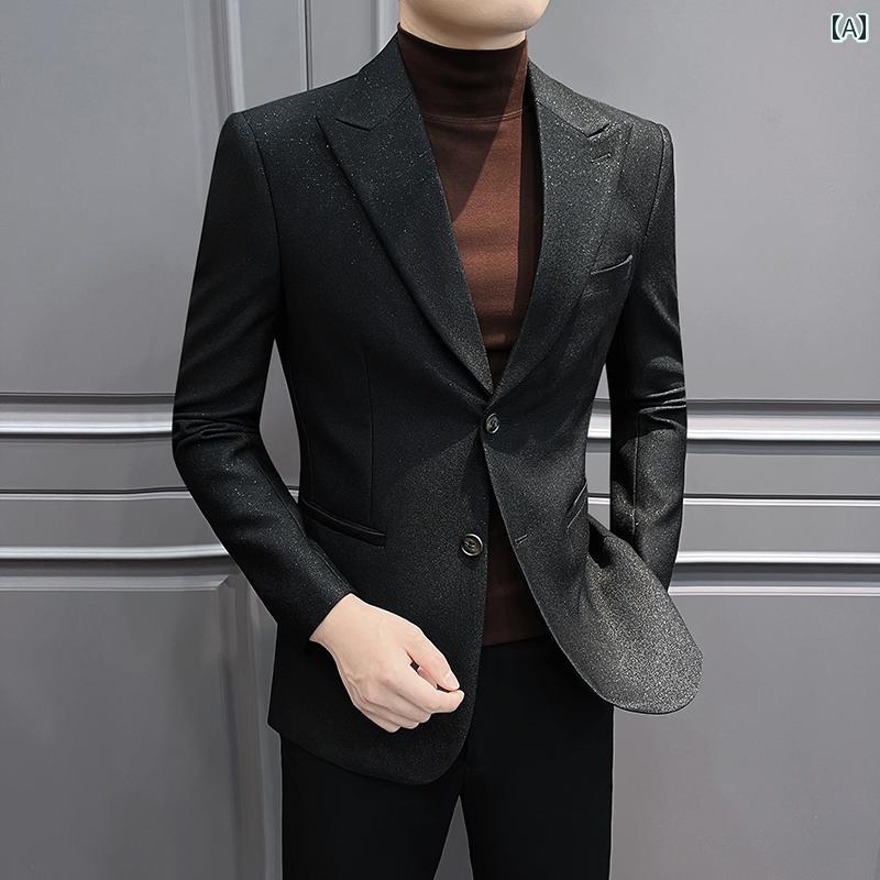 メンズ 流行り物 服 成人男性用 オシャレ 分かりやすい 成年者 かっこいい 表どおり シル ワイヤーピークド 背広 上衣 紳 服 連合王国 心地よい 背広 成人男性用