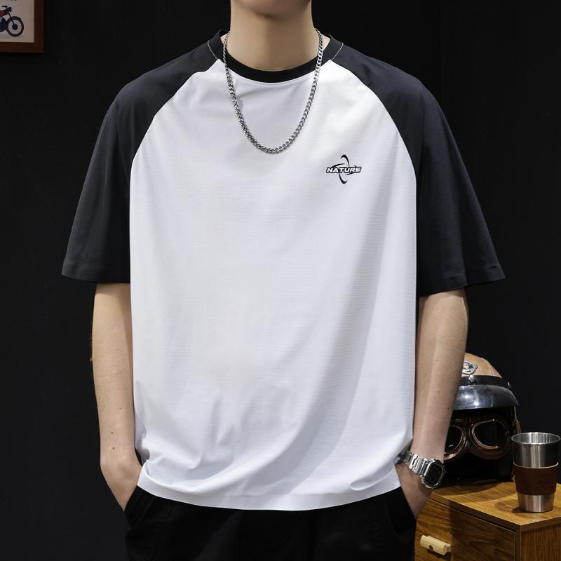 メンズ ファッション 服 オシャレ シンプル 大人 かっこいい 大きいサイズ ストリート 紳士服 冷感 速乾 半袖 T シャツ 夏服 通気性