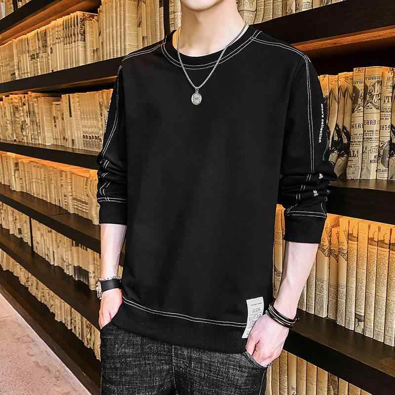メンズ 流行り物 服  オシャレ 分かりやすい 成年者 かっこいい 気が大きい大きさ 表どおり 成人男性服 心地よい ラウンドのど首 汗水 プルオーバー 甚だしい 綿 レトロ 運動競技 ティーシャツ 長袖 トップス