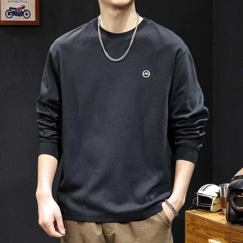 メンズ 流行り物 服  オシャレ 分かりやすい 成年者 かっこいい 気が大きい大きさ 表どおり 成人男性服  長袖 T プルオーバー 秋 ラウンドのど首 ボトムス 服 年月 肌付き トップス