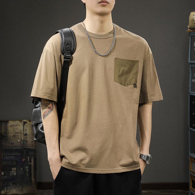 メンズ ファッション 服 オシャレ シンプル 大人 かっこいい 大きいサイズ ストリート 紳士服 アメリカン カジュアル 半袖 T シャツ 夏 ラウンドネック